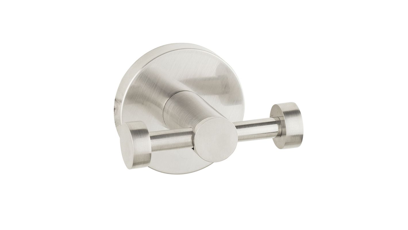 Finesse Brushed Nickel Double Robe Hook 58 x 48 x 76mm