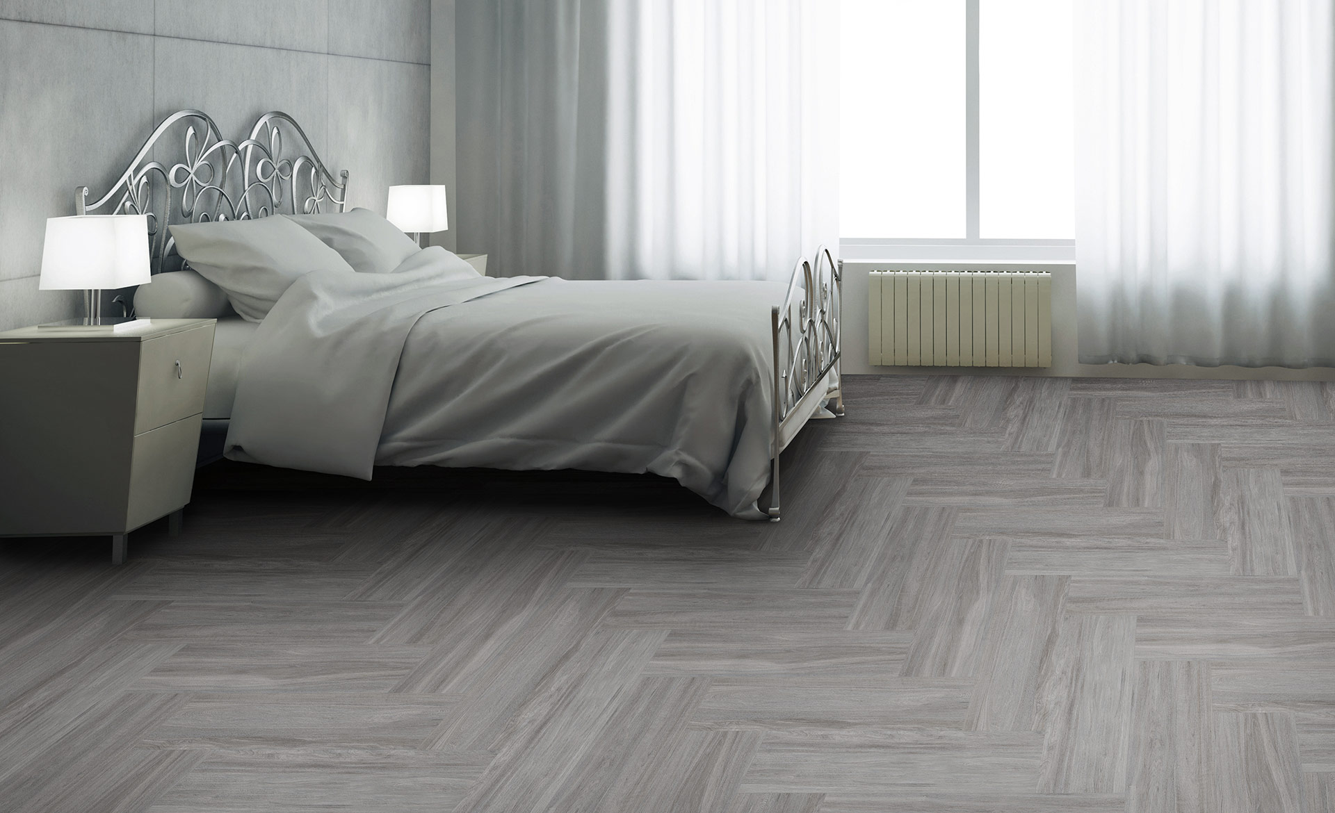 Azure Grey Matt Glazed Porcelain Floor Tile 300x1000mm